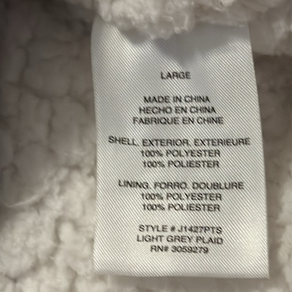 🌹THREAD & SUPPLY PLAID SHERPA SNAP/ZIP UP VEST - Picture 4 of 4